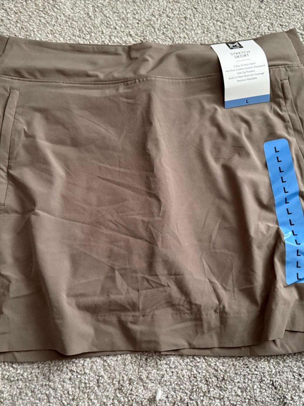 Members Mark Stretch Skort - Taupe